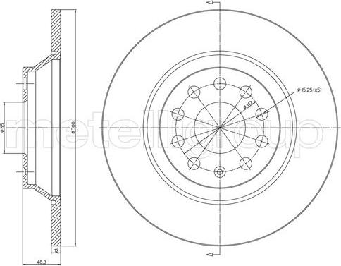 Metelli 23-1519C - Discofreno autozon.pro