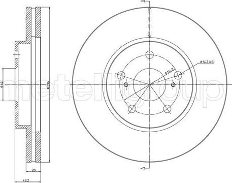 Metelli 23-1577C - Discofreno autozon.pro