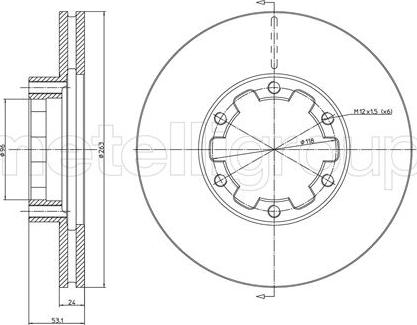 Metelli 23-1614 - Discofreno autozon.pro