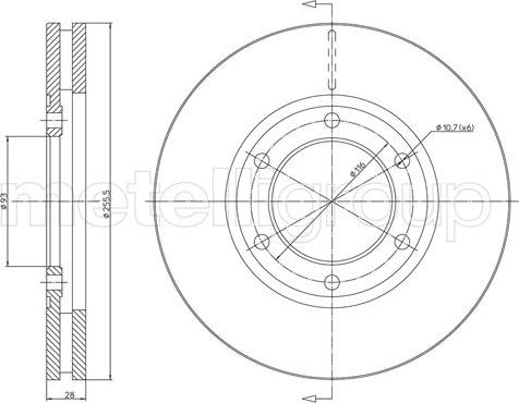 Metelli 23-1621 - Discofreno autozon.pro