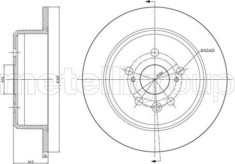 Metelli 23-1672C - Discofreno autozon.pro