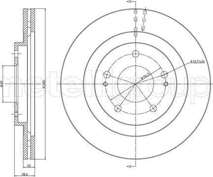 Metelli 23-1099 - Discofreno autozon.pro