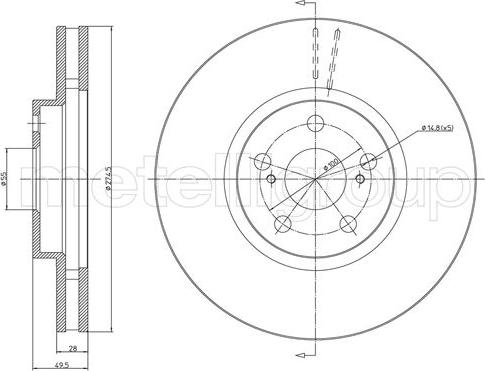 Metelli 23-1059C - Discofreno autozon.pro