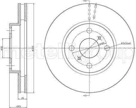 Metelli 23-1056C - Discofreno autozon.pro