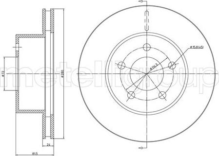 Metelli 23-1051C - Discofreno autozon.pro