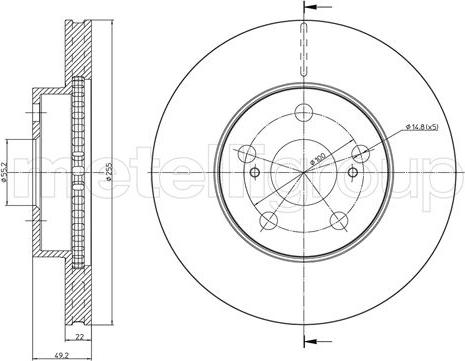 Metelli 23-1062C - Discofreno autozon.pro