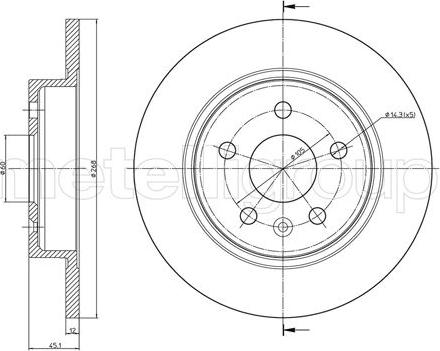 Metelli 23-1002C - Discofreno autozon.pro