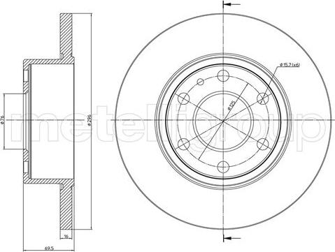 Metelli 23-1038C - Discofreno autozon.pro