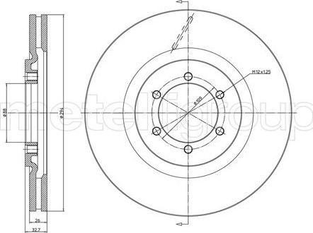 Metelli 23-1033C - Discofreno autozon.pro