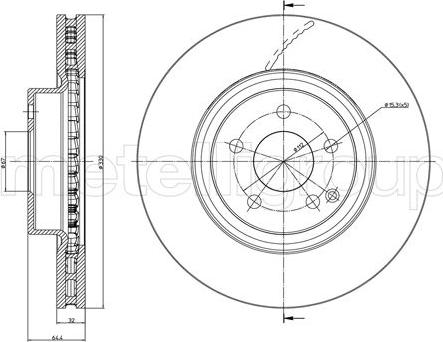 Metelli 23-1029C - Discofreno autozon.pro