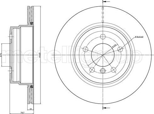 Metelli 23-1025C - Discofreno autozon.pro