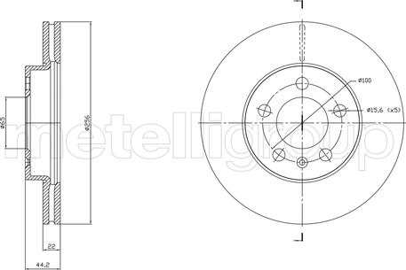 Metelli 23-1843C - Discofreno autozon.pro