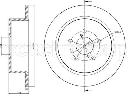 Metelli 23-1397C - Discofreno autozon.pro