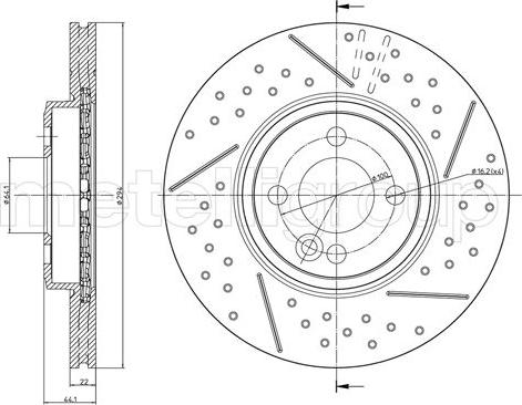 Metelli 23-1343FC - Discofreno autozon.pro