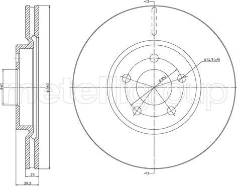 Metelli 23-1359C - Discofreno autozon.pro