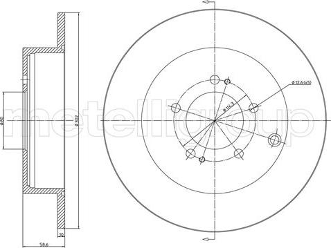 Metelli 23-1332C - Discofreno autozon.pro