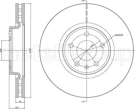 Metelli 23-1249C - Discofreno autozon.pro