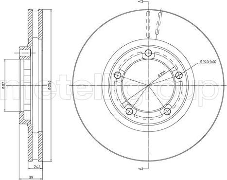 Metelli 23-1748 - Discofreno autozon.pro