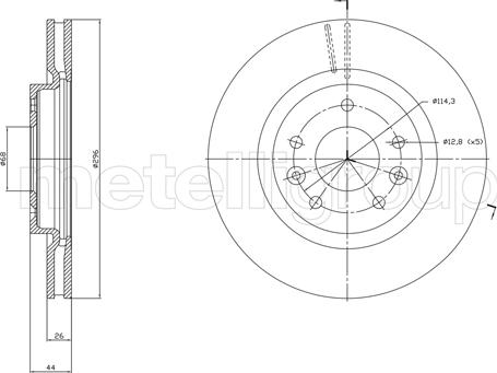 Metelli 23-1762C - Discofreno autozon.pro