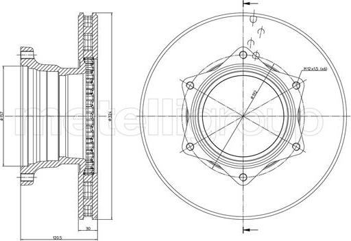 Metelli 23-1729 - Discofreno autozon.pro