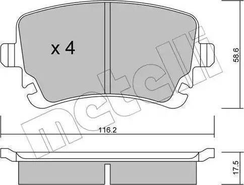 RIDER RD.3323.DB1557 - Kit pastiglie freno, Freno a disco autozon.pro