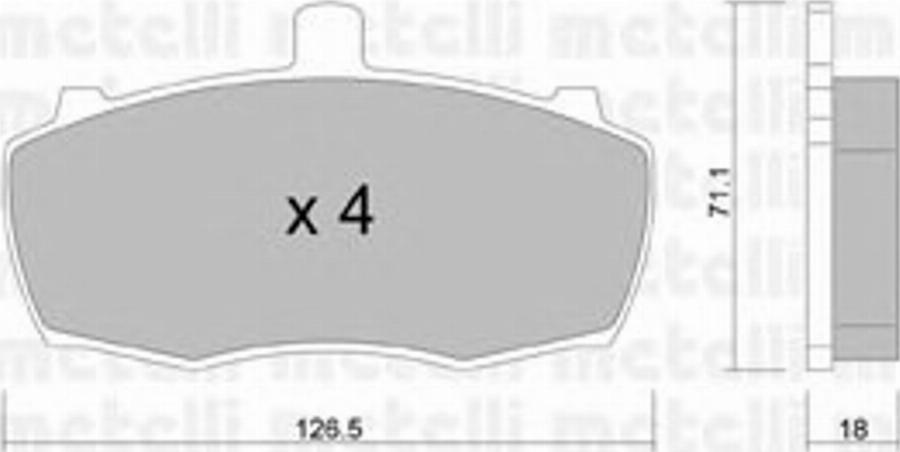 Metelli 2206920 - Kit pastiglie freno, Freno a disco autozon.pro