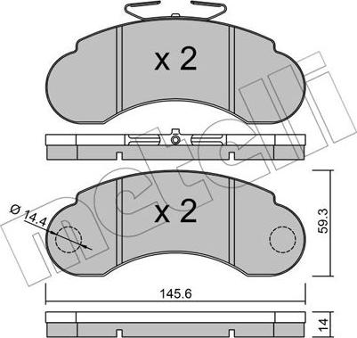 HELLA T9005 - Kit pastiglie freno, Freno a disco autozon.pro