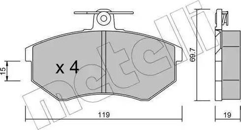 DKarta DK.8A0698151C - Kit pastiglie freno, Freno a disco autozon.pro