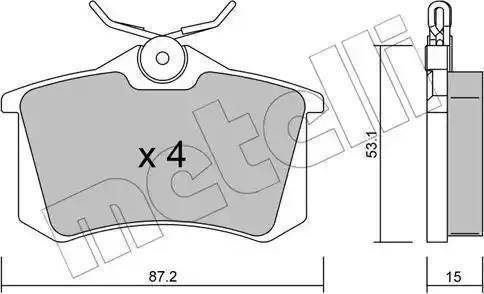 RIDER RD.3323.DB823 - Kit pastiglie freno, Freno a disco autozon.pro