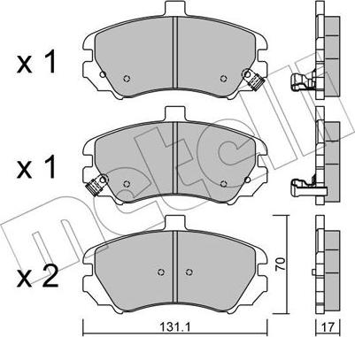 Akebono AN-8179WK - Kit pastiglie freno, Freno a disco autozon.pro