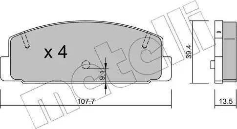 Sangsin Brake SP2028 - Kit pastiglie freno, Freno a disco autozon.pro