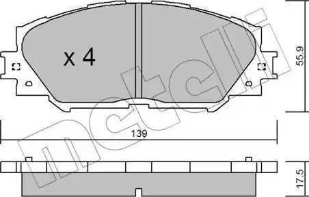 Sangsin Brake SP2093 - Kit pastiglie freno, Freno a disco autozon.pro