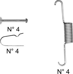 Metelli K455 - Kit accessori, Ganasce freno autozon.pro