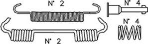 Metelli K374 - Kit accessori, Ganasce freno autozon.pro