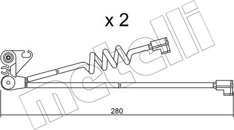 Metelli SU.169K - Contatto segnalazione, Usura past. freno / mat. d'attrito autozon.pro