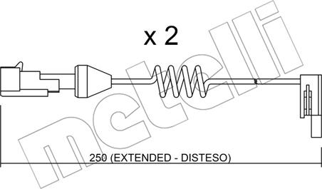 Metelli SU.166K - Contatto segnalazione, Usura past. freno / mat. d'attrito autozon.pro