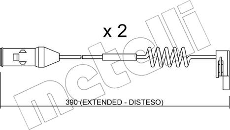 Metelli SU.167K - Contatto segnalazione, Usura past. freno / mat. d'attrito autozon.pro