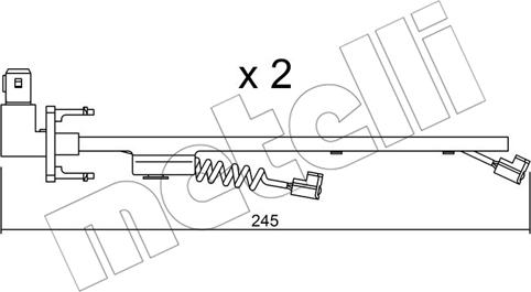 Metelli SU.183K - Contatto segnalazione, Usura past. freno / mat. d'attrito autozon.pro