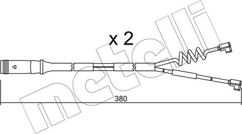Metelli SU.175K - Contatto segnalazione, Usura past. freno / mat. d'attrito autozon.pro