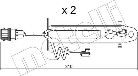 Metelli SU.178K - Contatto segnalazione, Usura past. freno / mat. d'attrito autozon.pro