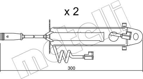 Metelli SU.173K - Contatto segnalazione, Usura past. freno / mat. d'attrito autozon.pro