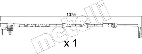 Metelli SU.390 - Contatto segnalazione, Usura past. freno / mat. d'attrito autozon.pro