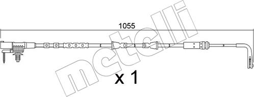 Metelli SU.391 - Contatto segnalazione, Usura past. freno / mat. d'attrito autozon.pro