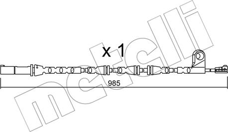 Metelli SU.309 - Contatto segnalazione, Usura past. freno / mat. d'attrito autozon.pro