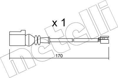 Metelli SU.289 - Contatto segnalazione, Usura past. freno / mat. d'attrito autozon.pro