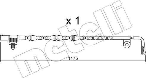 Metelli SU.228 - Contatto segnalazione, Usura past. freno / mat. d'attrito autozon.pro