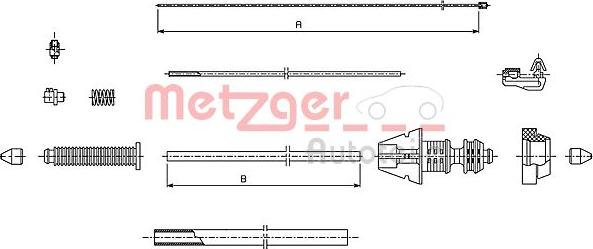 Metzger 493.1 - Cavo acceleratore autozon.pro