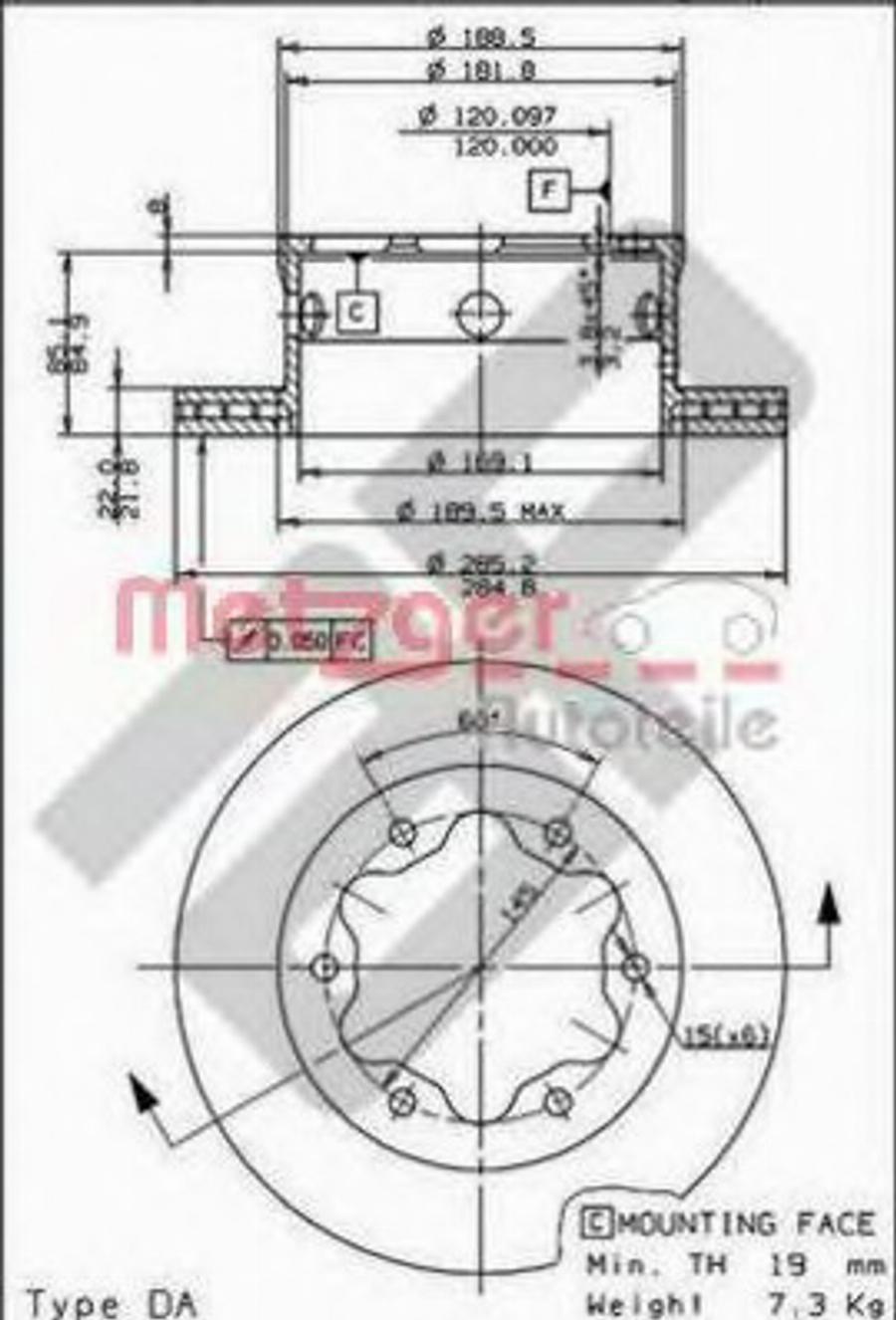 Metzger 44062 - Discofreno autozon.pro