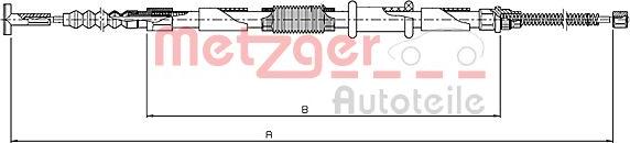 Metzger 461.11 - Cavo comando, Freno stazionamento autozon.pro