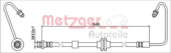 Metzger 4119371 - Flessibile del freno autozon.pro